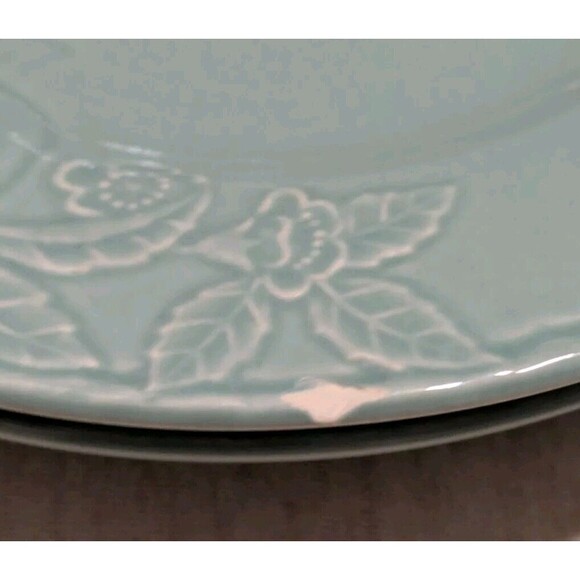 5 Savoir Vivre Fruit Promenade Celadon Salad Plates  8 1/8" Discontinued EUC - Picture 9 of 9